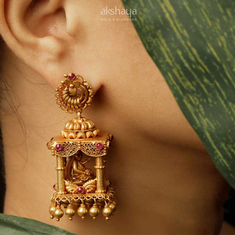 Akshaya Gold Earring GL10118