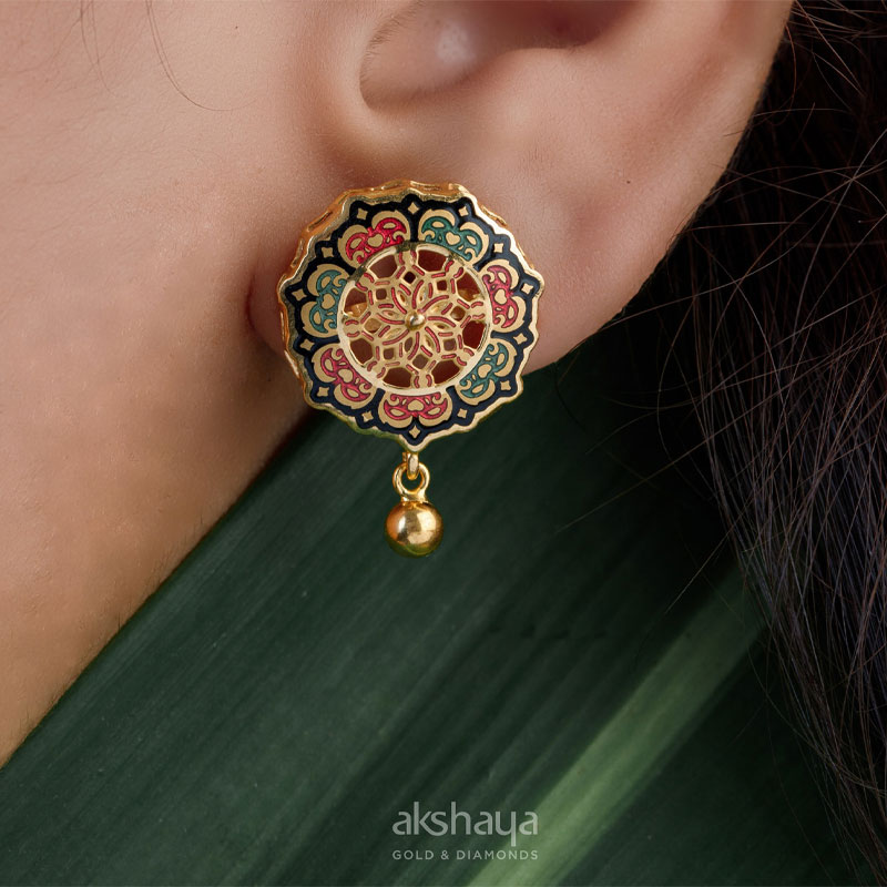 Akshaya Gold Earring GL10120