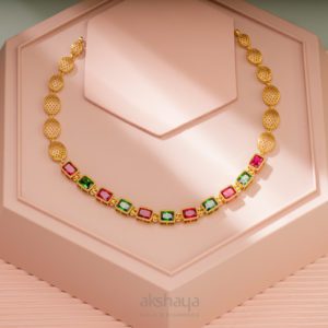 Akshaya Gold Necklace GL10294 Akshaya Gold Necklace GL10294