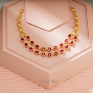 Akshaya Gold Necklace GL10293 Akshaya Gold Necklace GL10293