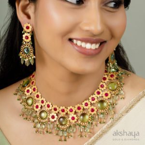 Akshaya Gold Necklace GL10295 Akshaya Gold Necklace GL10295