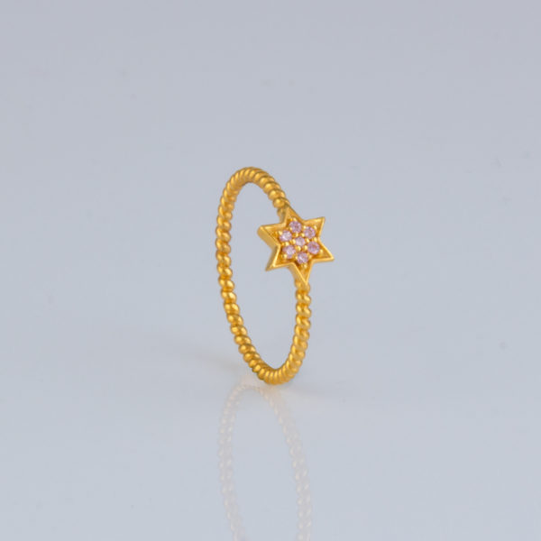 Gold Ladies Ring with stone