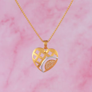 Women Gold Pendant with Stone