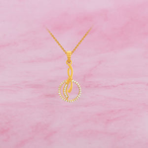 Gold Pendant with Stone