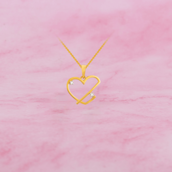 Gold Pendant with Stone