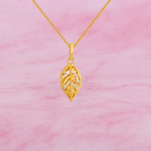 Gold Pendant with Stone
