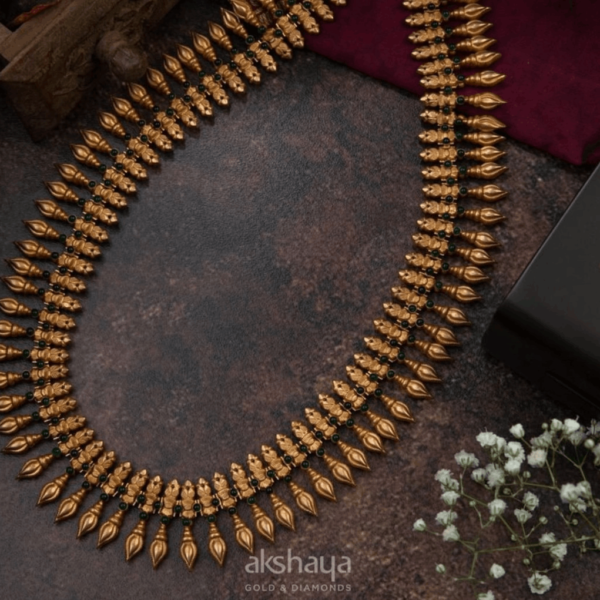 Gold Necklace with Stone