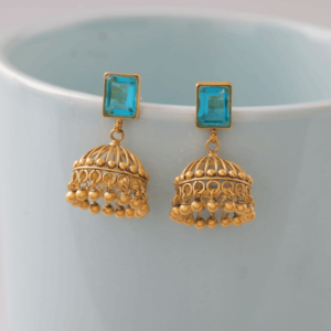 Gold Earring with Stone Gold Earring with Stone