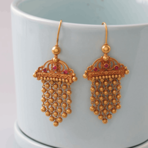 Gold Earring with Stone Gold Earring with Stone