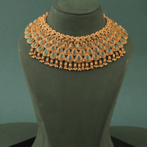 Gold Necklace with Stone