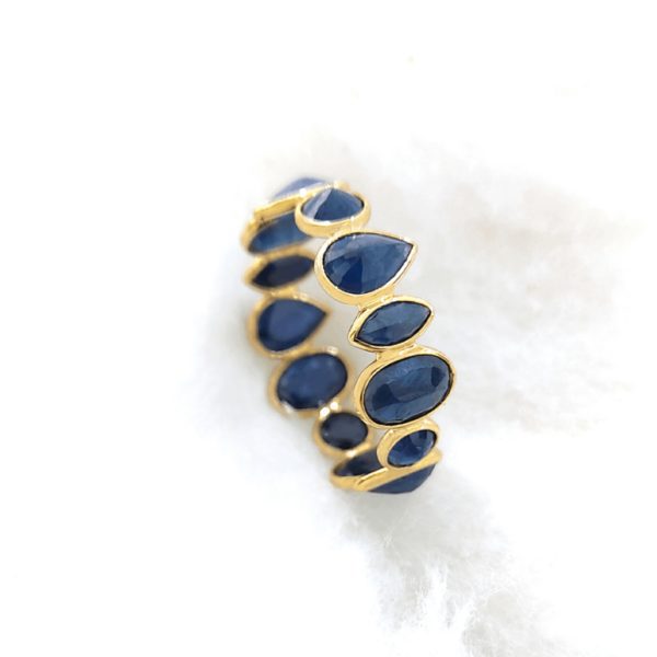 Ladies Gold Ring with Precious Stone