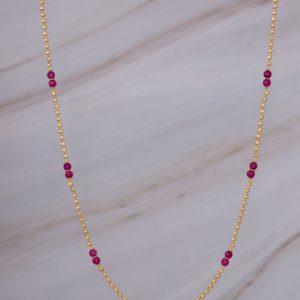 Gold Necklace with Stone Gold Necklace with Stone