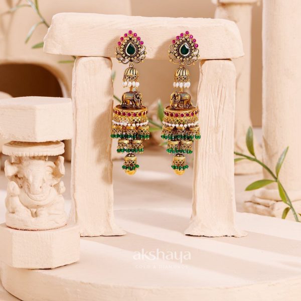 Antique Chettinad Earring Set