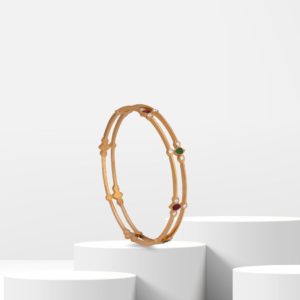 Diamond Bangle with Stone
