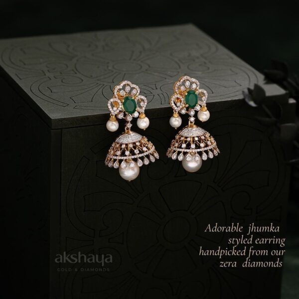 Diamond Earring with Stone