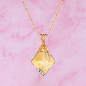 Women Gold Pendant with Stone