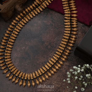 Gold Necklace with Stone