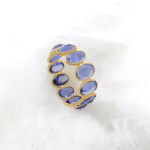 Ladies Gold Ring with Precious Stone