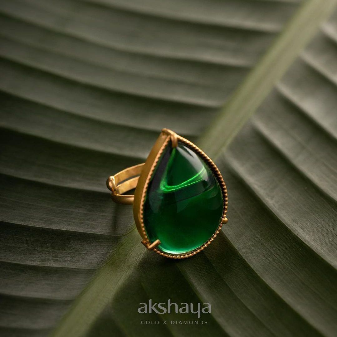 Ladies Ring with Stone | Akshaya Gold & Diamonds | Buy Online