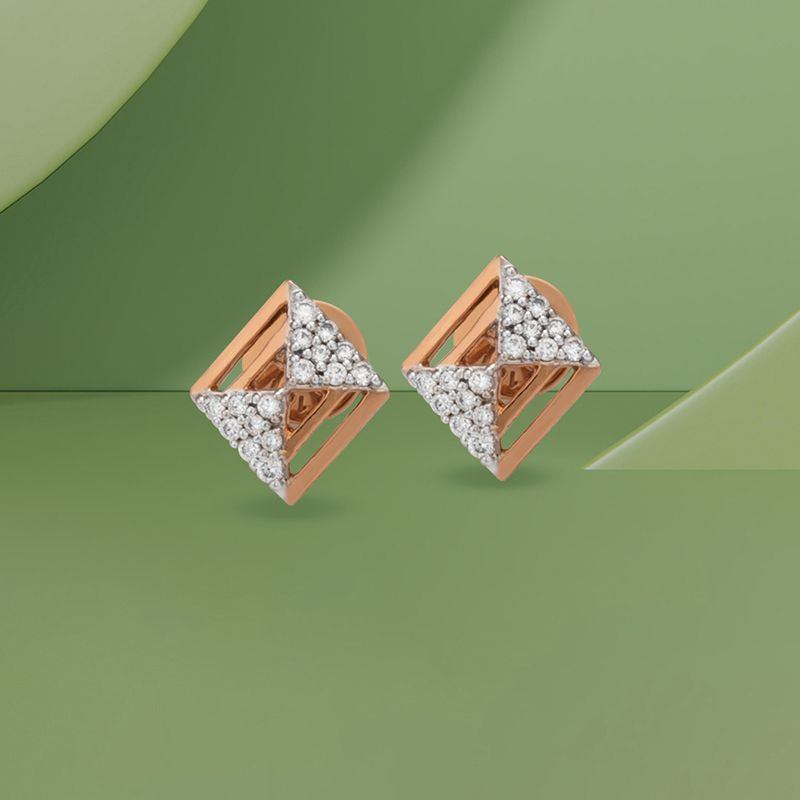 Stud Diamond Earrings | Round Diamond Earrings – Mizrahi Diamond Co.
